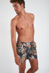 Short de bain imprimé fleurs marine MANU MAUI