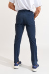 Pantalon stretch bleu foncé SERGE LESCADA