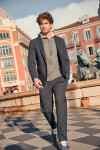 Pantalon chino marine SERGE SORENTO