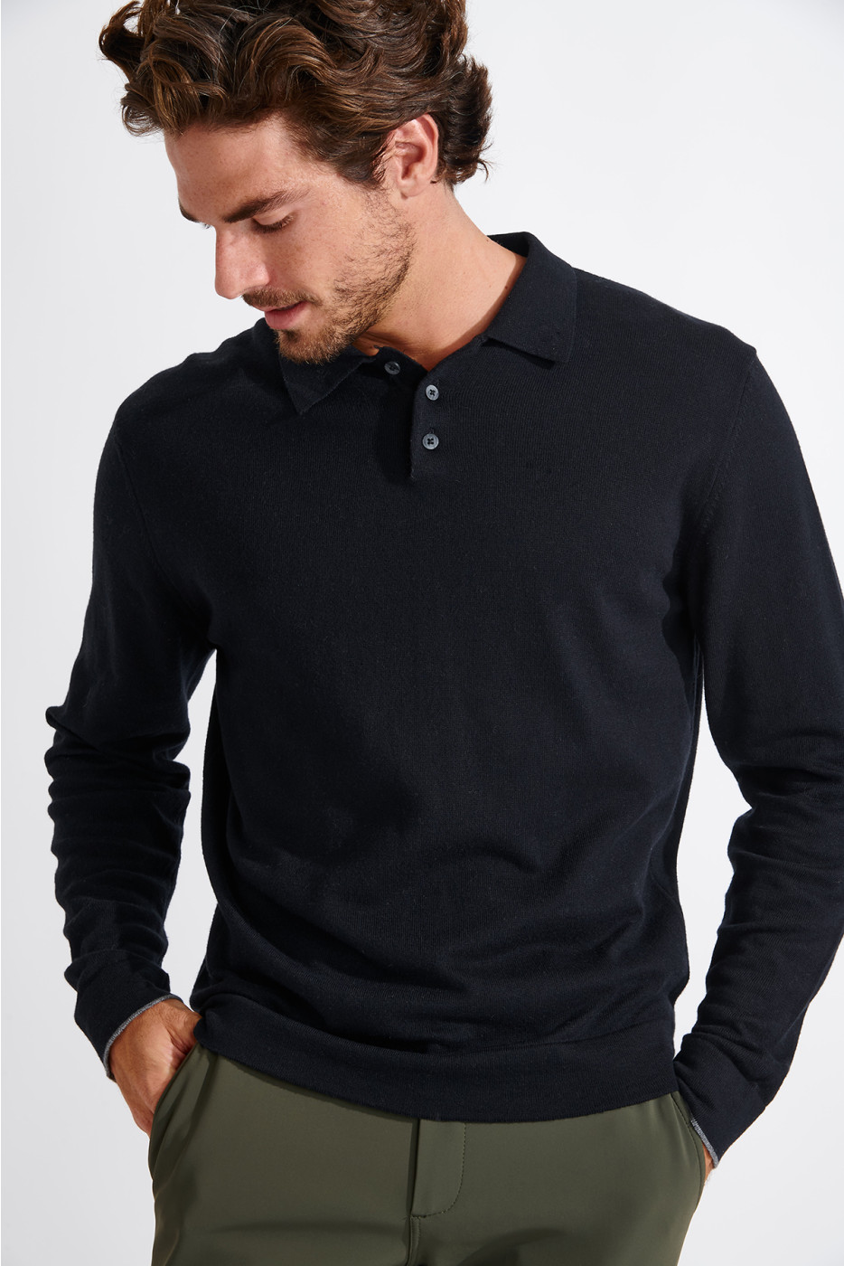 PULL POLO NOIR CEZAR MONZA