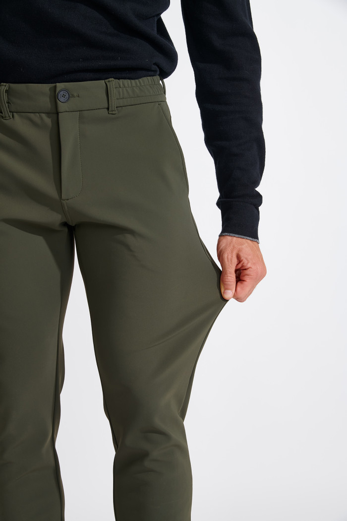 PANTALON CHINO KAKI SERGE MEGEVE