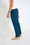 Pantalon stretch bleu SERGE LESCADA