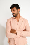 Chemise rose QUENTIN PISE matière coton