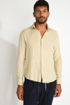 Chemise beige QUENTIN PISE matière coton