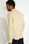 Chemise beige QUENTIN PISE matière coton