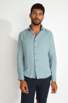 Chemise bleu QUENTIN PISE matière coton