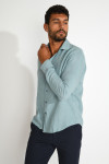 Chemise bleu QUENTIN PISE matière coton