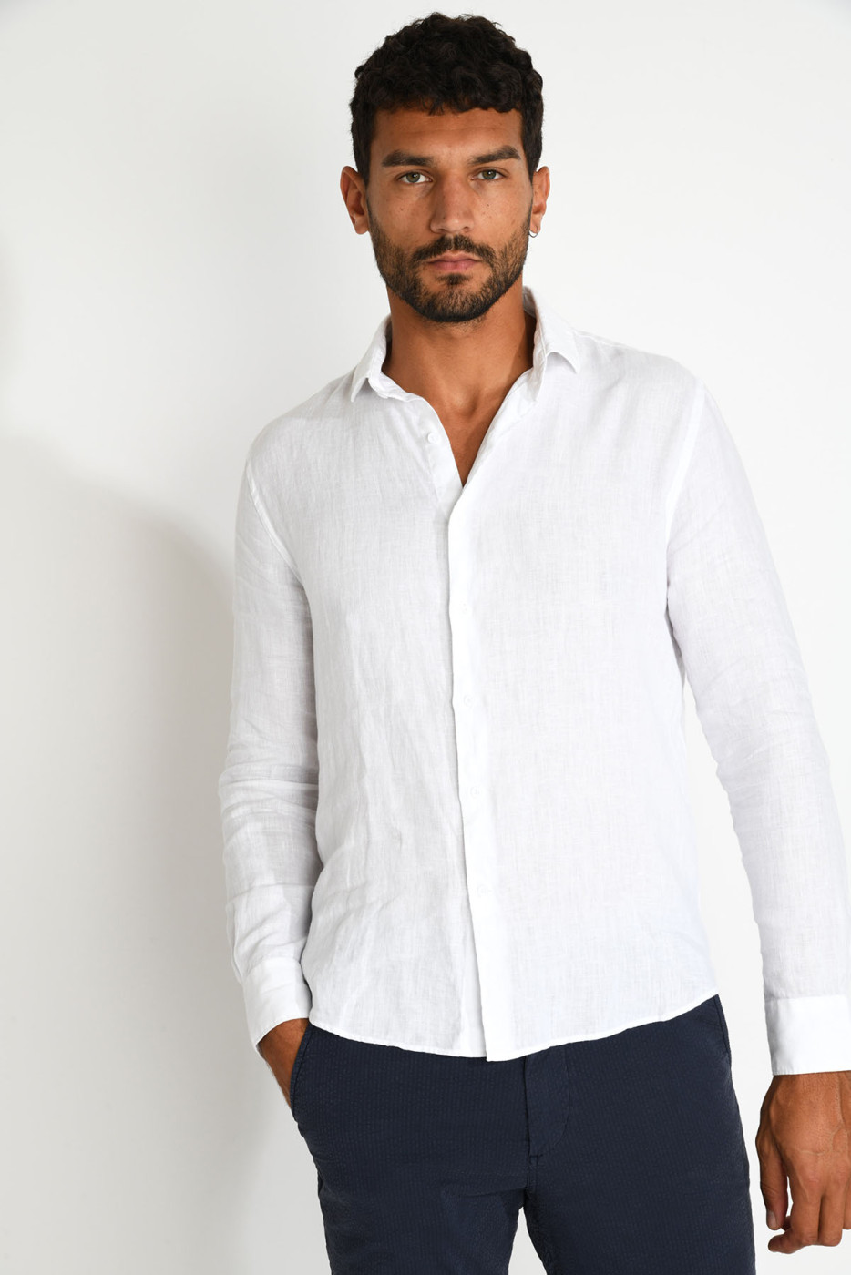 Chemise blanche QUENTIN PISE matière coton